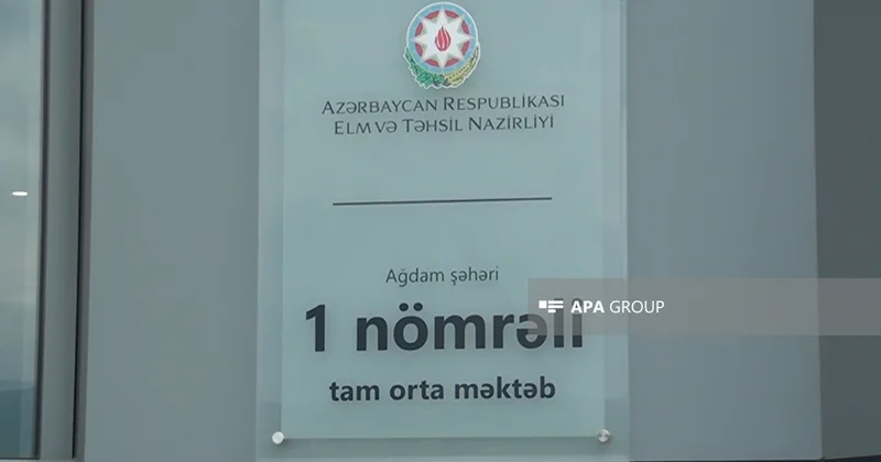 Direktor: İşğaldan azad olunmuş Ağdamda ilk məktəbin rəhbəri olmaq həm məsuliyyətli, həm də qürurvericidir FOTO