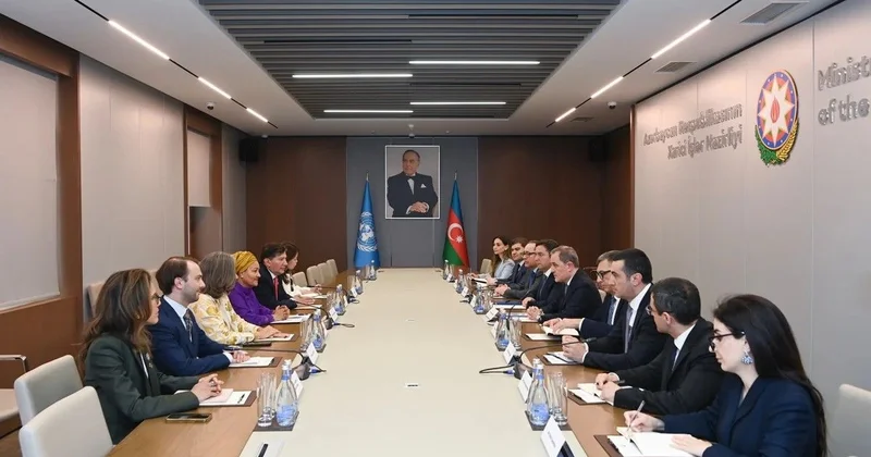 Nazir Əminə Məhəmmədlə Qarabağın bərpasını müzakirə etdi FOTO