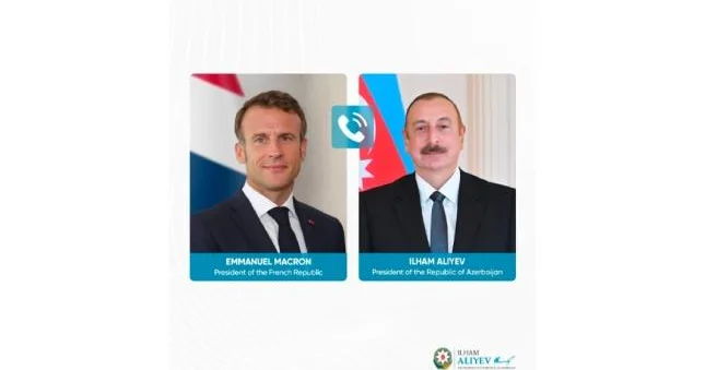Emmanuel Makron Azərbaycan Prezidentinə zəng edib