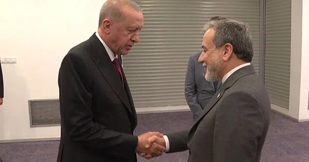 Ərdoğanla iranlı nazir bir arada Video