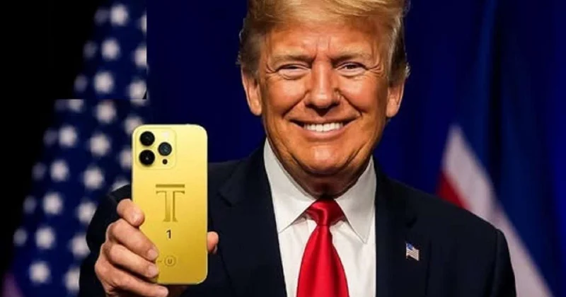 Tramp amerikalılara "qızıl" telefon satacaq