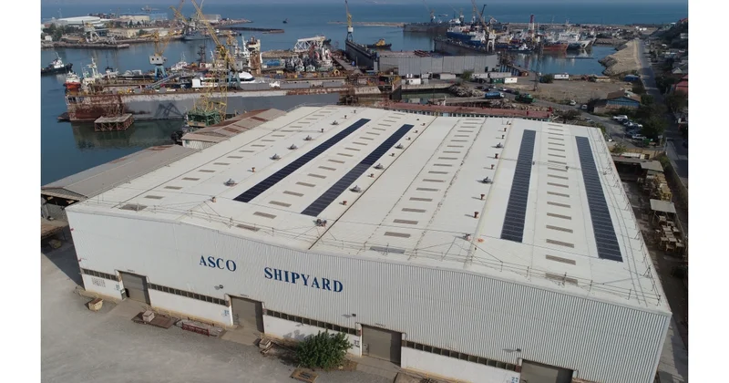 Bibiheybət Gəmi Təmiri Zavodunda quraşdırılmış günəş panelləri vasitəsilə 66 min kilovat saatdan çox enerji hasil edilib