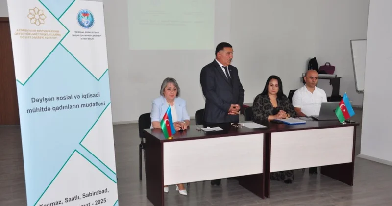 “Dəyişən sosial və iqtisadi mühitdə qadınların müdafiəsi” mövzusunda tədbir keçirilib