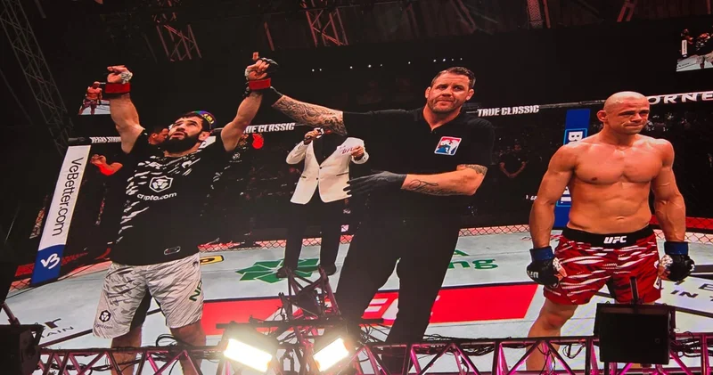 UFC Fight Night: Опредился победитель основного карда в полулегком весе между бойцами Таджикистана и Австрии (ФОТО)