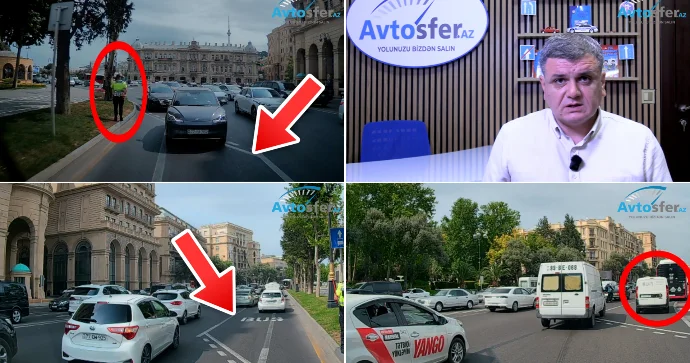 Yol polisinin işarəsi ilə avtobus zolağına girənlər niyə cərimələnir? EKSPERT AÇIQLADI VİDEO