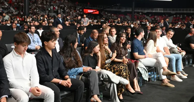 Leyla və Arzu Əliyevalar Azərbaycanda keçirilən UFC turnirini izlədi FOTO
