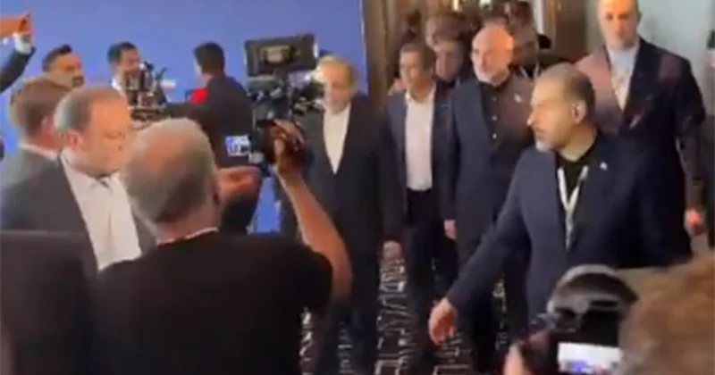 İran heyəti ABŞ nümayəndələri ilə şəkil çəkdirməkdən imtina etdi Video
