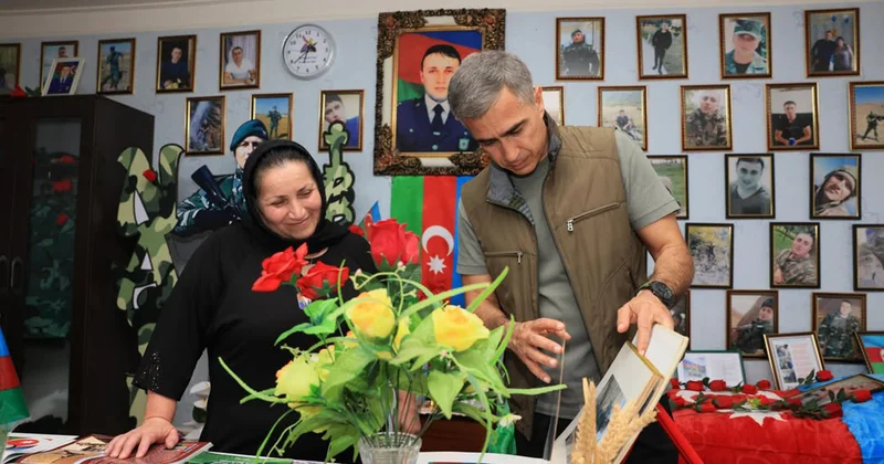 Anar Ələkbərov Oğuzda şəhid ailəsinin qonağı oldu Fotolar