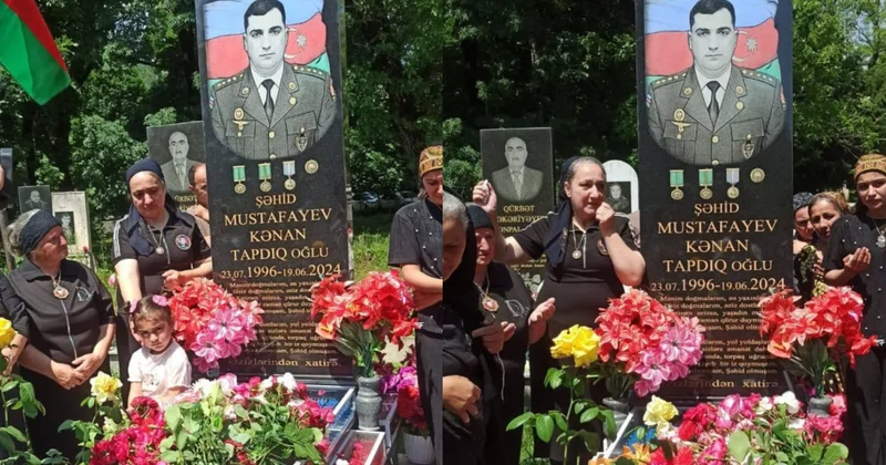 Qəbələdə qəhrəman zabit Kənan Mustafayevin xatirəsi anıldı FOTO