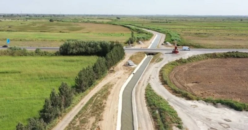 Реконструкция оросительного канала Бозтепе завершена