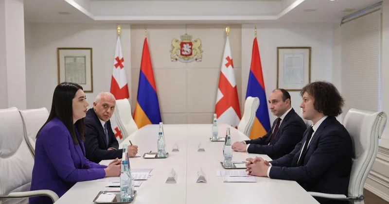 Kobaxidze erməni nazirlə Cənubi Qafqazda sülhü müzakirə etdi