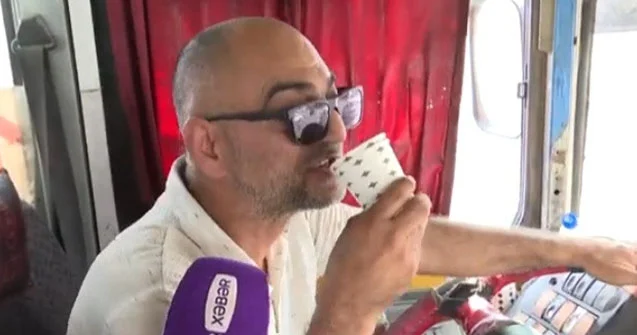 Avtobus sürücüsü sükan arxasında pivə içib? Video