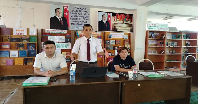 QHT Qax rayonunda Dəyirmi masa keçirib FOTOLAR