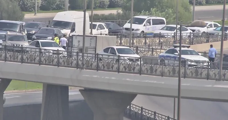 “Koroğlu” körpüsünün üzərində yol nəqliyyat hadisəsi