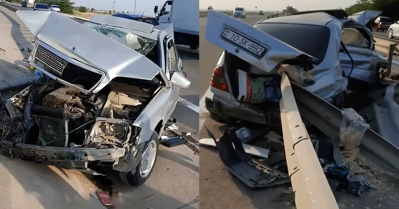 Yuxulu sürücü qəzaya səbəb oldu Xəsarət alan var