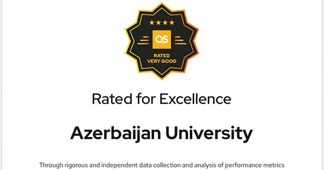 Azərbaycan Universiteti “QS Stars” auditində 4 ulduzla qiymətləndirilib