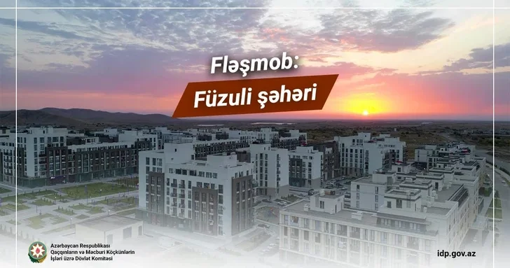 В Физули прошел уникальный ночной флешмоб
