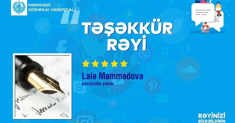 Pasiyent yaxınından dərin təşəkkür: