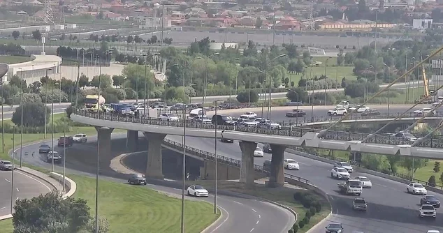 Koroğlu körpüsünün üzərində QƏZA