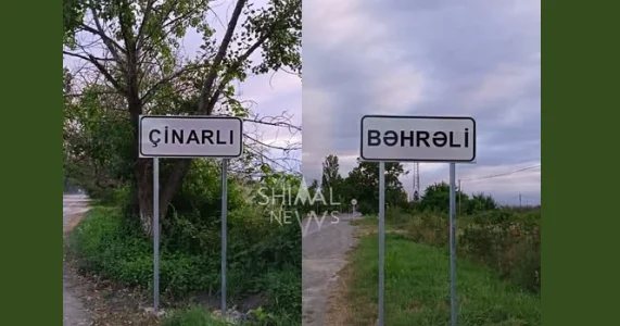 Kənd adlarındə dəyişiklik: Yeni lövhələr vuruldu