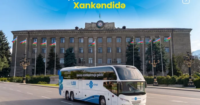 Səyyar ASAN xidmət Xankəndidə l FOTOLAR