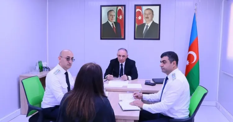 Baş prokuror Kəlbəcərdə vətəndaşları qəbul etdi FOTO