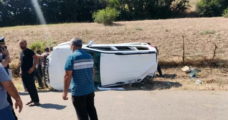 Toyota Prado aşdı, 4 nəfər yaralandı