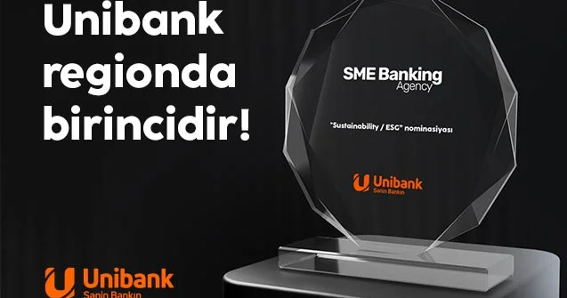 Unibank “Dayanıqlılıq / ESG” nominasiyası üzrə regionda birinci oldu