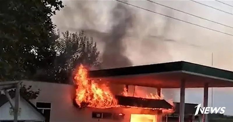 На газозаправочной станции в Агджабеди вспыхнул пожар, есть пострадавшие ВИДЕО