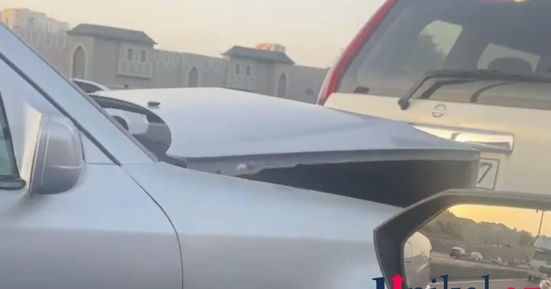 Mercedes Nissan a çırpıldı VİDEO
