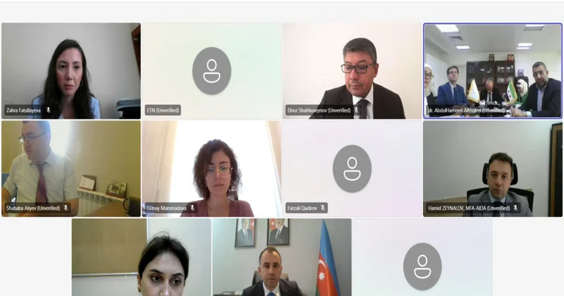 Humanitar sahələri əhatə edən Suriya Azərbaycan İşçi Qrupunun onlayn formatda ilk iclası baş tutub
