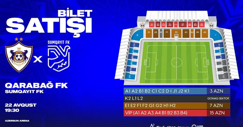 “Qarabağ” mövsümün ilk ev oyunu üçün biletləri satışa çıxardı