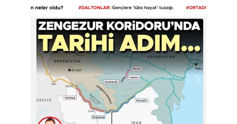 Газета Hürriyet: Начало строительства ж/д линии Карс Нахчыван станет историческим шагом на пути к Зангезурскому коридору