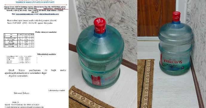 “Slavyanka” sudan şikayət edən müştərisinin tələbini təmin etmədi VƏTƏNDAŞ ŞİKAYƏTİ FOTO