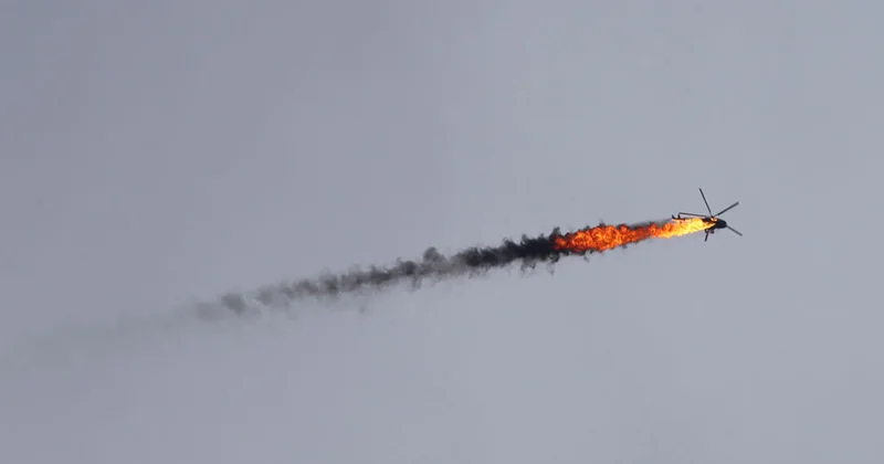 Боевики сбили полицейский вертолет, множество погибших ВИДЕО