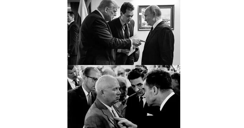 Tramp Putinlə çəkdirdiyi şəkli Nikson Xruşşov görüşü ilə müqayisə etdi