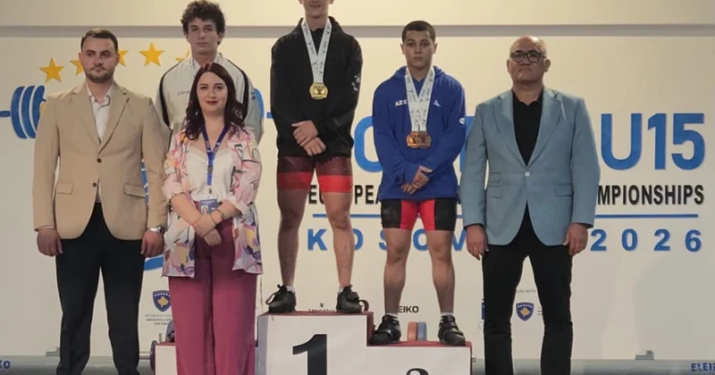 Azərbaycan ağırlıqqaldıranı Avropa birinciliyində 3 bürünc medal qazanıb
