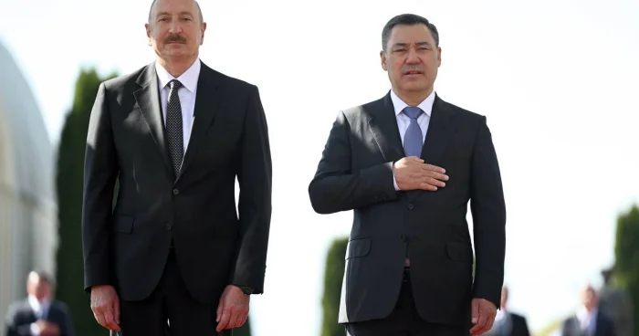 Azərbaycan və Qırğızıstan prezidentləri mətbuata bəyanatlarla çıxış ediblər
