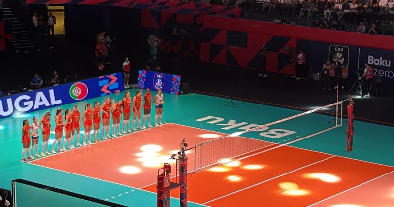Voleybol üzrə Avropa çempionatı: Azərbaycan Portuqaliya oyunu başlayıb