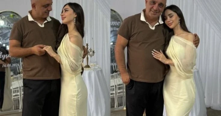 Qızı İbrahim Borçalı ilə fotolarını paylaşdı