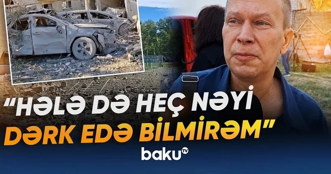 Kiyevdə PUA hücumundan sonra vəziyyət: Binaya girməyə icazə vermirlər