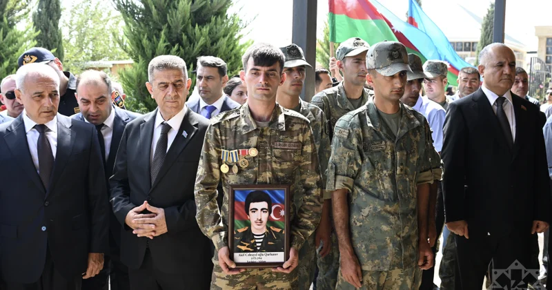 Birinci Qarabağ müharibəsinin itkin şəhidi Akif Qurbanov torpağa tapşırıldı FOTO