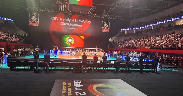 В Баку состоялась церемония открытия чемпионата Европы по волейболу