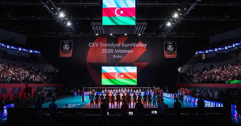 Voleybol üzrə Avropa çempionatının açılış mərasimi keçirilib FOTO