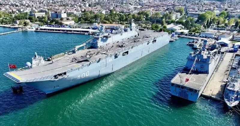 Флагман ВМС Турции вызвал ажиотаж на TEKNOFEST Mavi Vatan ФОТО