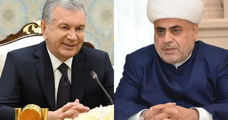 Özbəkistan Prezidenti Allahşükür Paşazadəyə Xalqın və Vətənin Hörməti ordenini təqdim edib