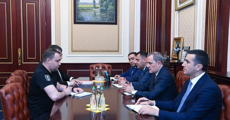Ceyhun Bayramov Ukrayna Prezident Ofisinin rəhbəri ilə görüşüb