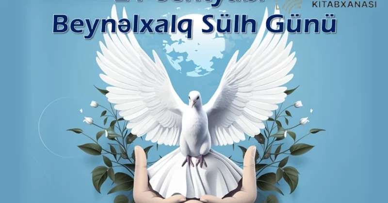 Milli Kitabxanada Beynəlxalq Sülh Gününə həsr olunmuş sərgisi açılıb