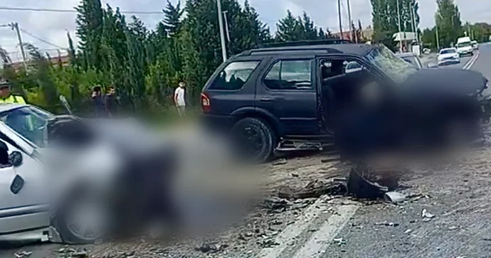 Sabunçuda toqquşan maşınlar tanınmaz hala düşdü VİDEO
