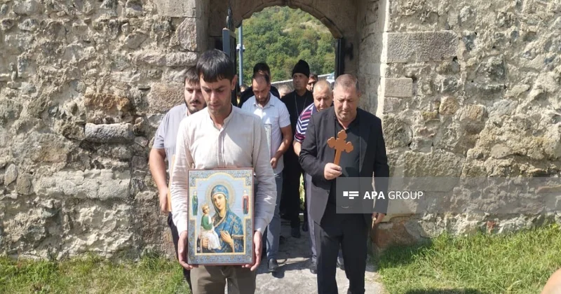 Alban Udi dini icmasının nümayəndələri Gəncəsər Monastır Kompleksini ziyarət edib FOTO